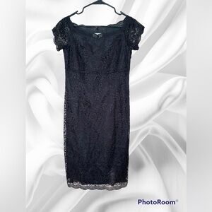 Worthington Brand/Black Floral Dress/Size 6